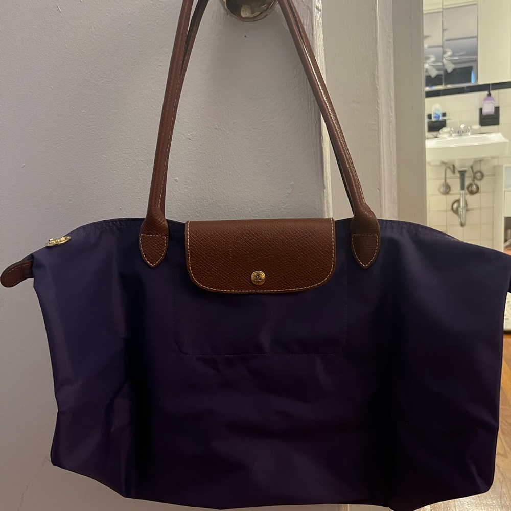 Longchamp purple tote